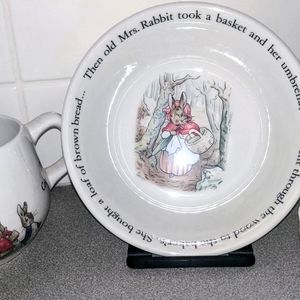 Peter rabbit by Royal Doulton Mug and Bowl